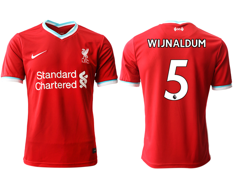 Men 2020-2021 club Liverpool home aaa version #5 red Soccer Jerseys->liverpool jersey->Soccer Club Jersey